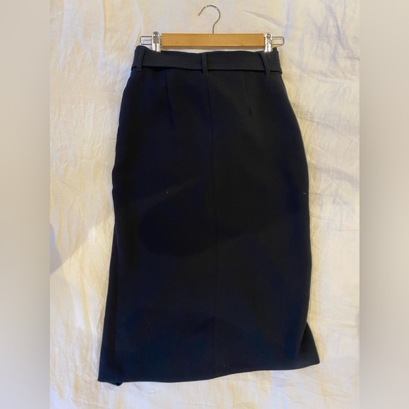 Wilfred Black High-waisted Tie Front Skirt - Picture 2 of 3